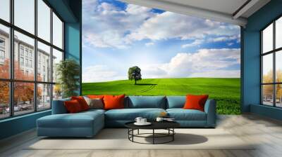 Green nature Wall mural