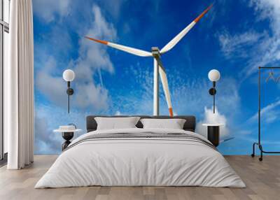 wind turbines landscape Wall mural