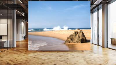 Empty beach in the town of Ponta Do Ouro in Mozambique
 Wall mural