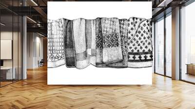 Bed Covers – Vintage Illustration Wall mural