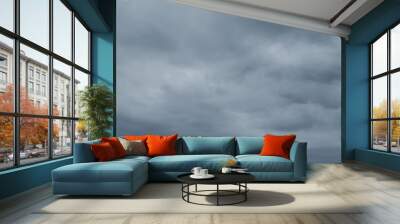 Cloudy sky in rainy season Wall mural