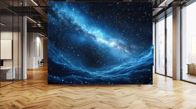 a starry magic trail  background Wall mural