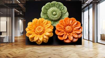 Chinese traditional Mid-Autumn mooncake cake close-up Wall mural