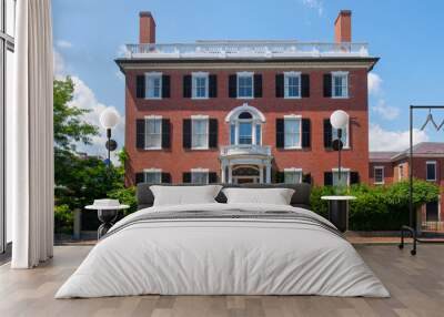 Andrew Safford House with Federal style at 13 Washington Square West in Historic city center of Salem, Massachusetts MA, USA. Now this building belongs to Peabody Essex Museum.  Wall mural