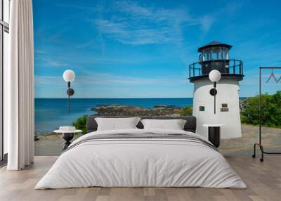 lobster point lighthouse was built in 1948 on marginal way in ogunquit, maine, usa. Wall mural