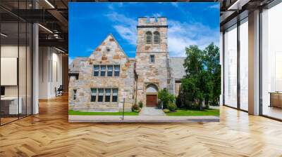 Phillips Church in Phillips Exeter Academy in town center of Exeter, New Hampshire NH, USA.  Wall mural