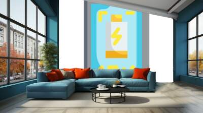 battery flat icon Wall mural