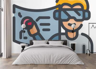 man line icon Wall mural