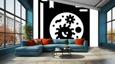 microbiology book glyph icon Wall mural