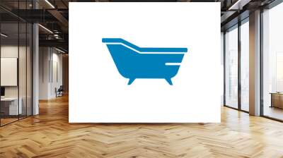 Bathtub icon vector logo design template flat style Wall mural