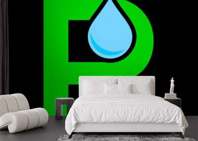 letter r logo template Wall mural