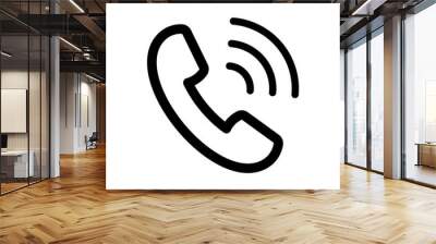 phone icon vector logo template Wall mural