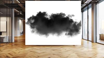 black cloud on white Wall mural