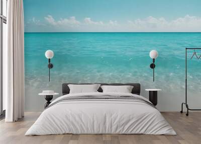 clear Sea landscape Tranquil beach scene turquoise water lapping Wall mural