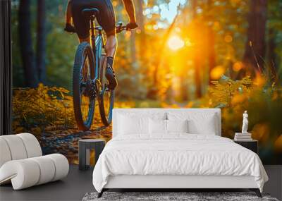 Embracing Wellness: Cycling and Outdoor Activities for a Healthy Lifestyle Wall mural