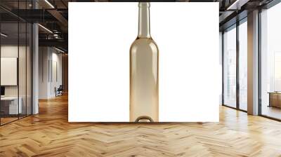 White wine bottle isolated on white background. 3D illustration. Mock up. Wall mural