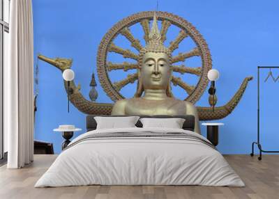 golden buddha statue Wall mural