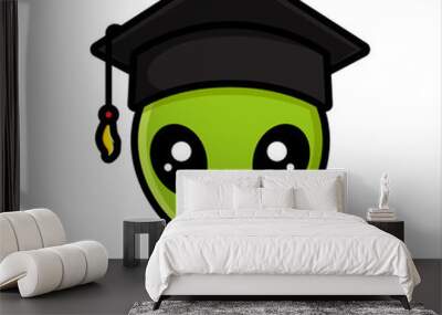 design cute alien characters to become scholars Wall mural