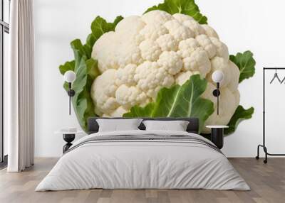 cauliflower isolated on transparent background Wall mural