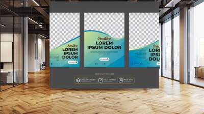 Set of modern Brochure and Flyer for business marketing ads social media template Wall mural