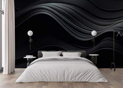 wallpaper background of gradiant black Wall mural