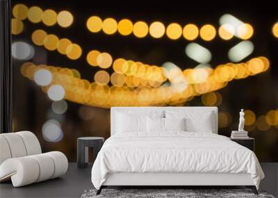 abstract background bokeh light texture or wallpaper. Wall mural