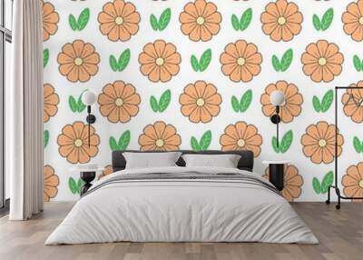 seamless floral pattern Wall mural