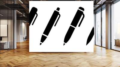 Pen simple icon set. Pen symbol collection. Vector illustration Wall mural