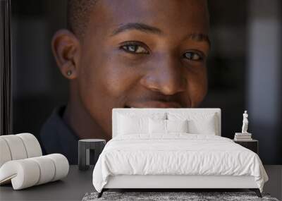 young african boy looking to the camera Wall mural