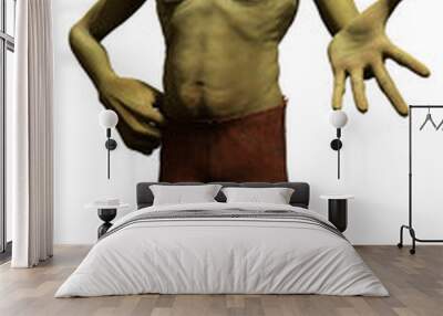 goblin standing talking 3d illustration Wall mural