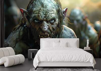 Orc and Goblin Characters Wall mural