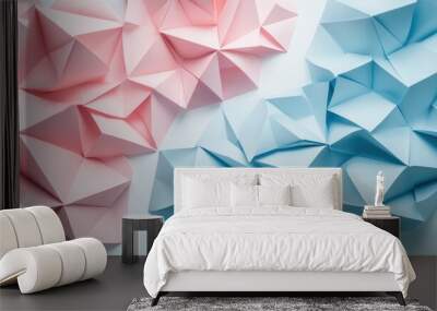 Abstract Paper Shapes. Wall mural