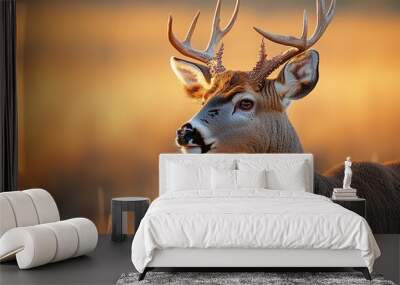 Buck in Golden Light. Wall mural