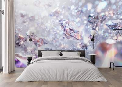 Diamonds Sparkle. Wall mural