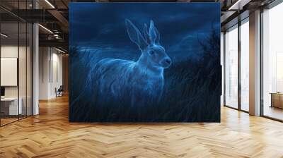 Glowing Deer. Wall mural