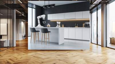 Modern Kitchen Interior. Wall mural