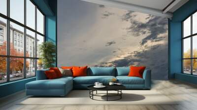 Evening sky, cloudscape Wall mural