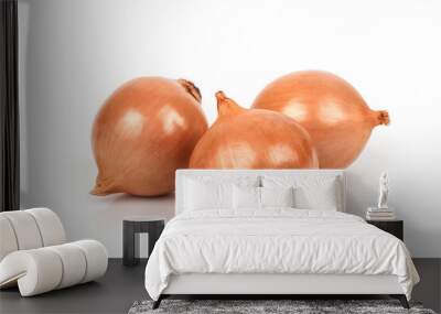 Onions isolated on white background. Wall mural