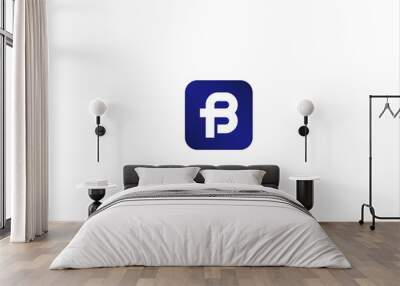 f b logo Wall mural