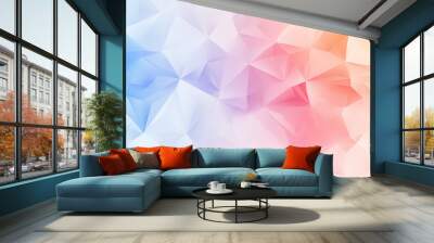 Abstract background of crystal triangles. Wall mural