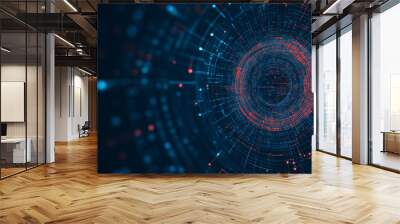 Concept of technological advancement Wall mural