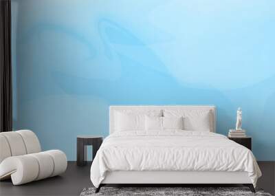 Light blue graphic background, motion pattern, abstract wave, gradient for artwork.	 Wall mural