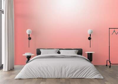 Red and pink smooth silk gradient background degraded Wall mural