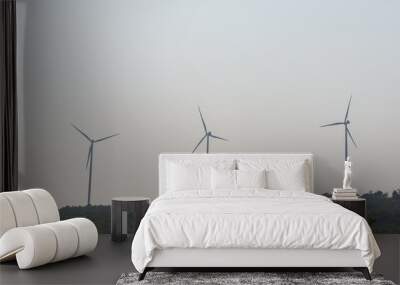 Windmills for electric power Wall mural