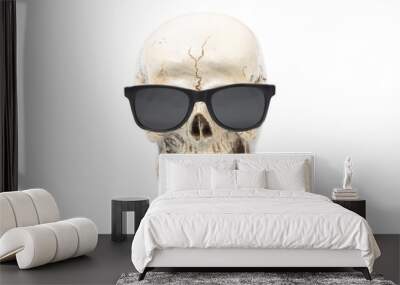 skull with sunglass Wall mural