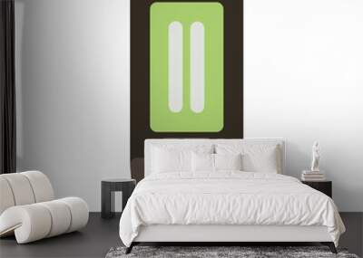 Cooler Flat Icon Wall mural