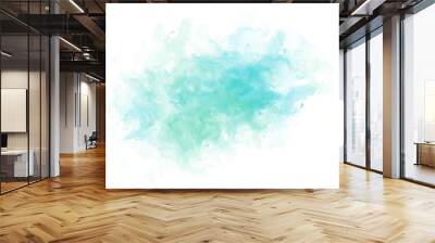 Abstract beautiful Colorful shape watercolor illustration painting background and texture backdrop.. Wall mural