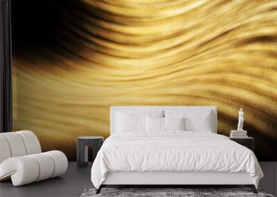 abstract gold dust trail wave background Wall mural