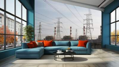 Electrical power plant Wall mural