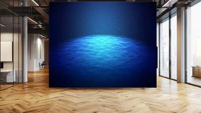 Blue light for a background Wall mural